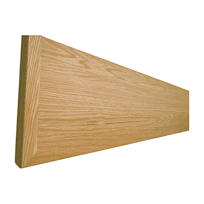 Left side open stair tread - Red oak Left side open stair tread - Red oak