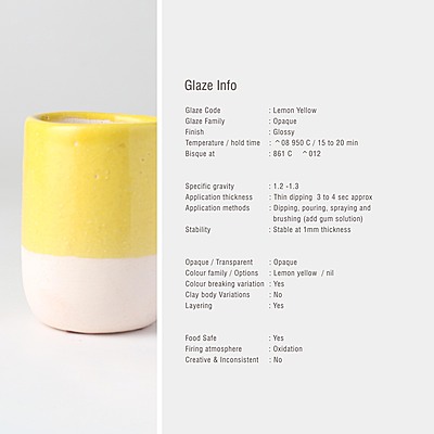 Sara Low Fire Opaque BBL Lemon Yellow