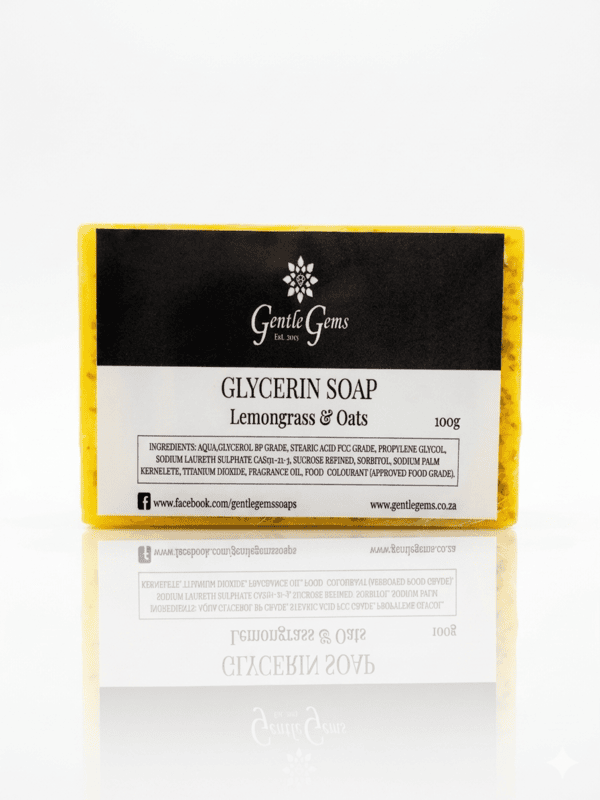 Lemongrass & Oats Scented Glycerine Soap (100g)