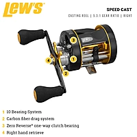 Lew's Speed Cast 5.3:1 Casting Reel Lew's Speed Cast 5.3:1 Casting Reel