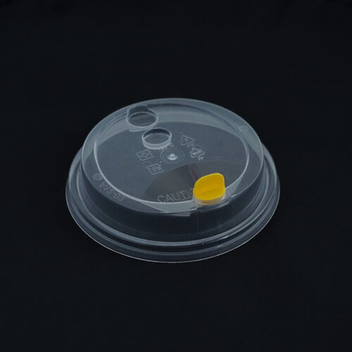 PACKAGING-90mm Creama Lid w Stopper (clear)