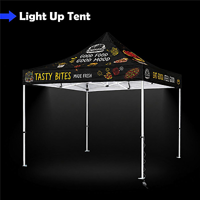 10' x 10' Custom LED Lighted Canopy Tent