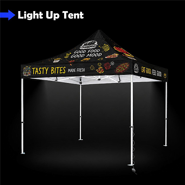 10' x 10' Custom LED Lighted Canopy Tent