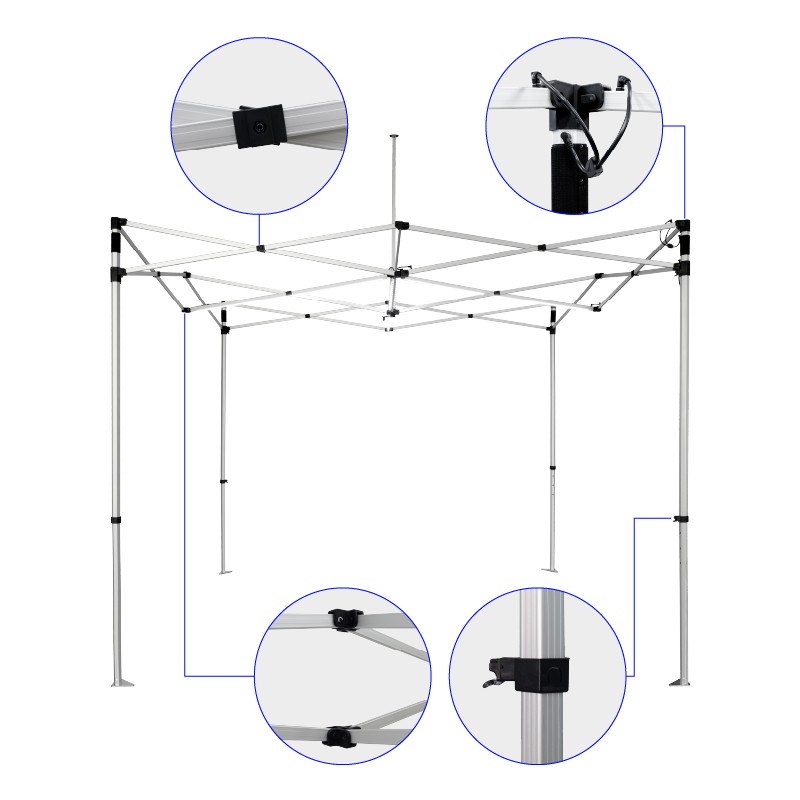 10' x 10' Custom LED Lighted Canopy Tent