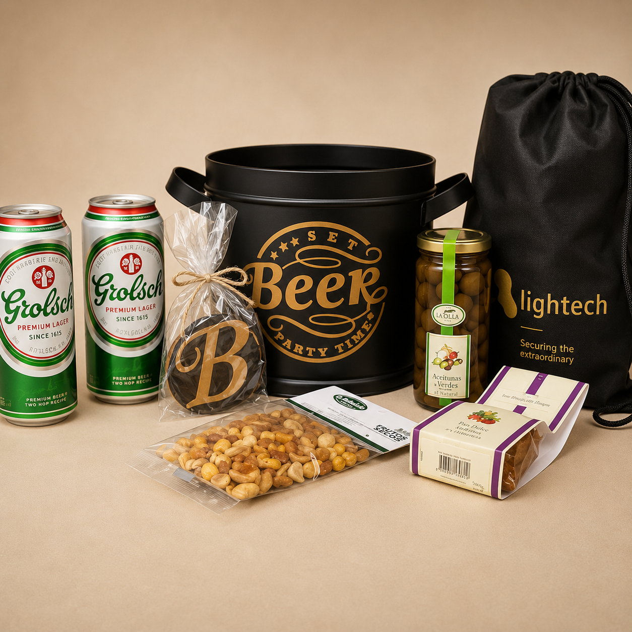 Lightech regalo con frapera y bolsa con logo