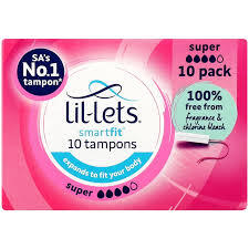 Lil-lets Non-Applicator Tampons Super 10s