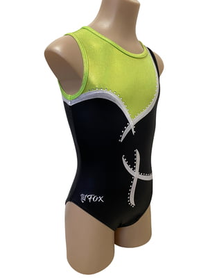 BLACK, WHITE, LIME GREEN MYSTIQUE W RHINESTONES