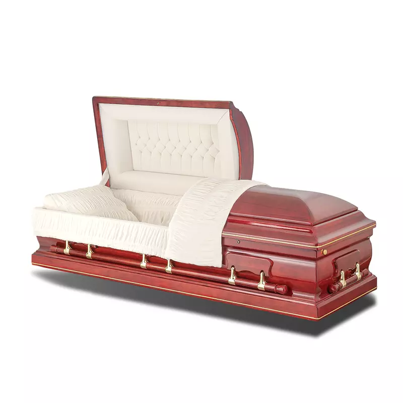 Lincoln Red Cherry Wood Casket Lincoln Red Cherry Wood Casket