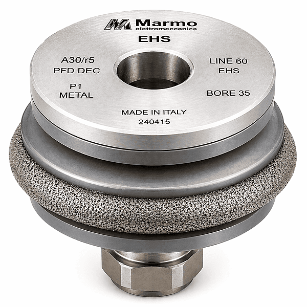 Marmo Elettromeccanica EHS Profile Wheel - Line 60, P1 Metal, EHS, A30/r5 PFD DEC, Bore 35 Fitting