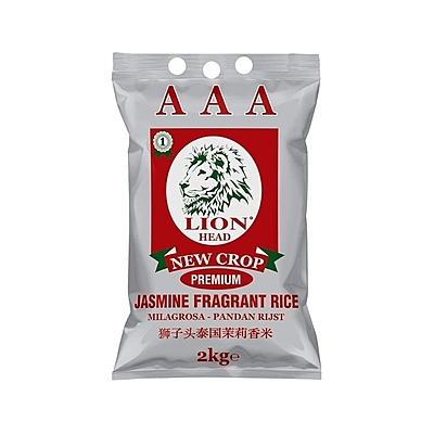 10356 Lion Head Aaa Jasmine Rice 2kg X 6