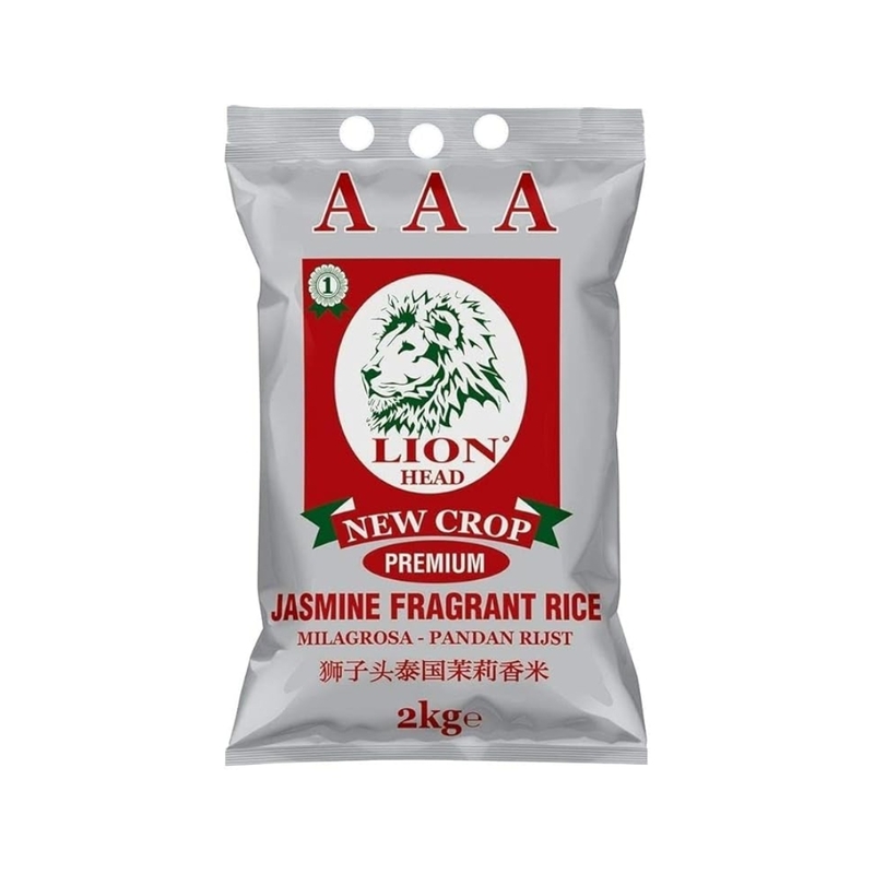 10356 Lion Head Aaa Jasmine Rice 2kg X 6