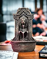 Lions Courage Fountain Backflow Burner