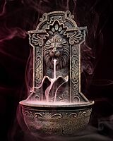 Lions Courage Fountain Backflow Burner