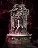 Lions Courage Fountain Backflow Burner