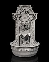 Lions Courage Fountain Backflow Burner
