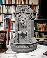 Lions Courage Fountain Backflow Burner