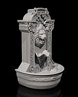 Lions Courage Fountain Backflow Burner