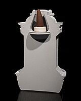 Lions Courage Fountain Backflow Burner