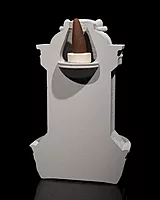 Lions Courage Fountain Backflow Burner