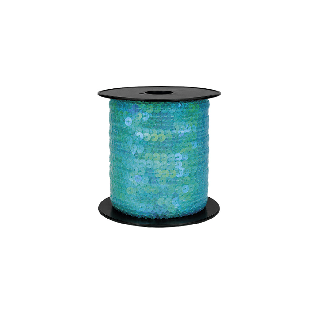Lentejuela Lisa Azul claro irisado Rollo X 100 Yds