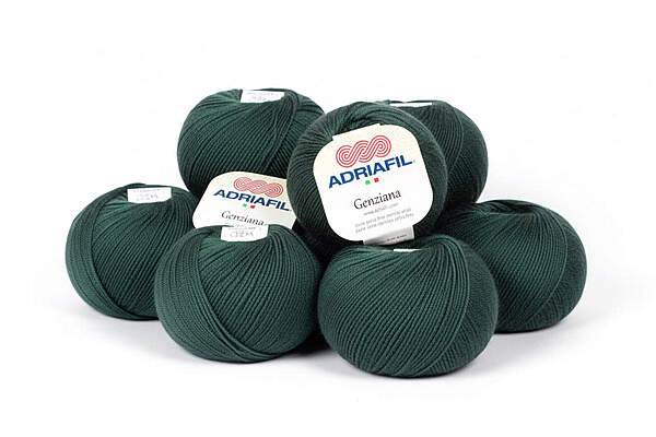Lotto 450 gr di lana merinos Adriafil Genziana Top Quality