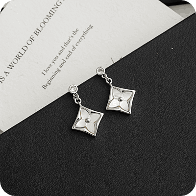 Louis Vuitton Delicate Earrings Silver