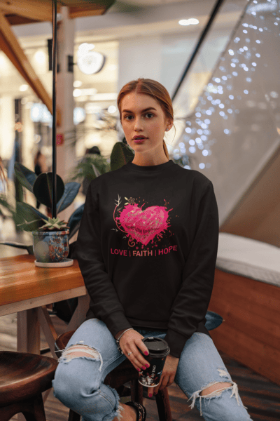 Women's Love, Faith, Hope Sweater