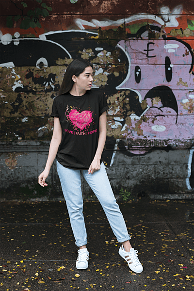 Women's Love, Faith, Hope T-shirt