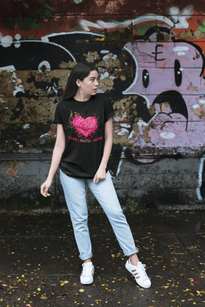 Women's Love, Faith, Hope T-shirt