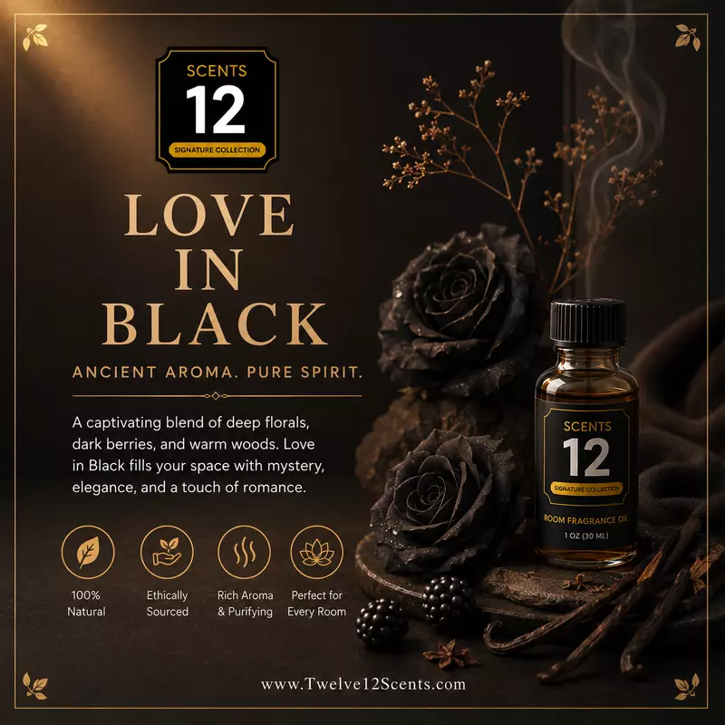 Love In Black Air Freshener