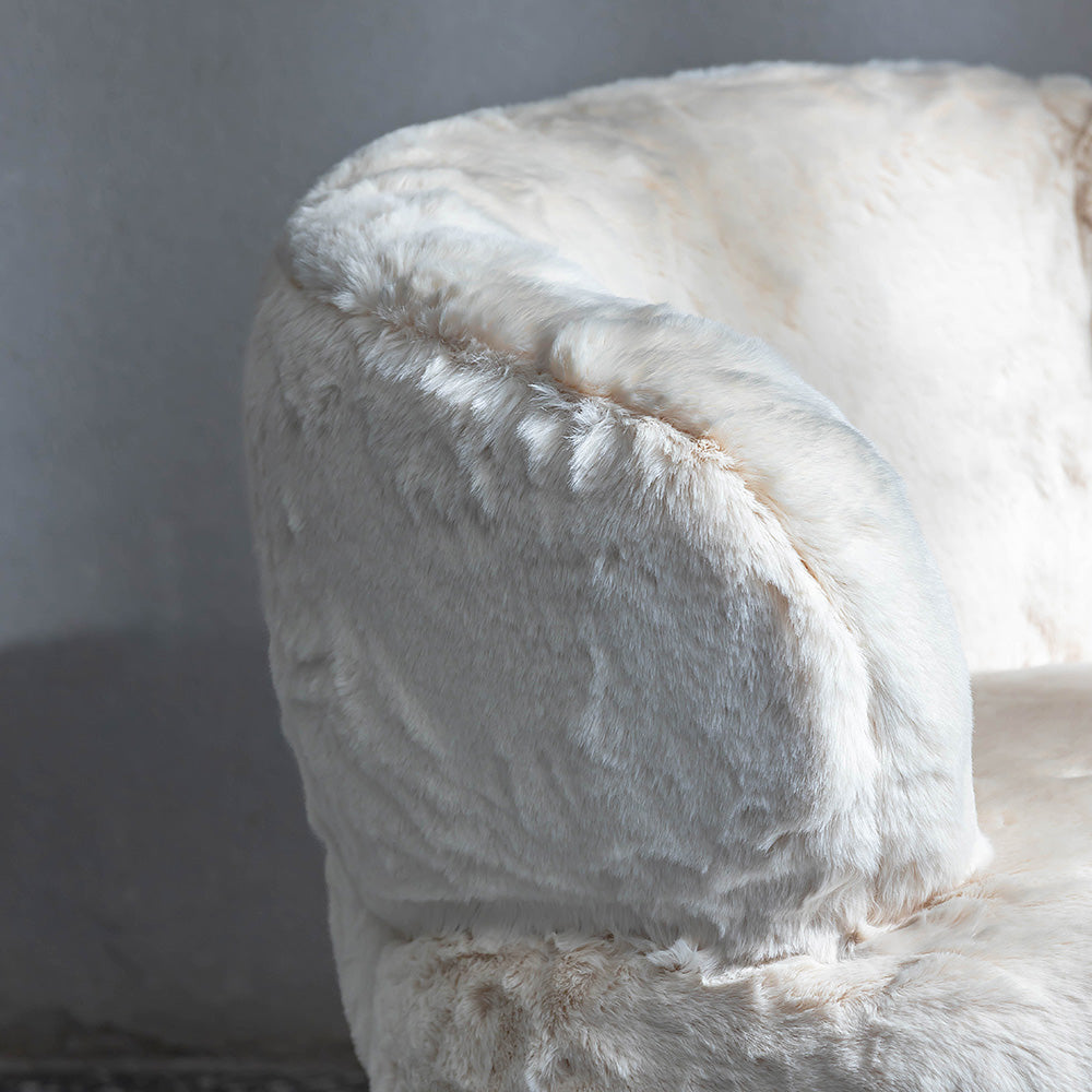 Sherpa Lounge Chair Cream