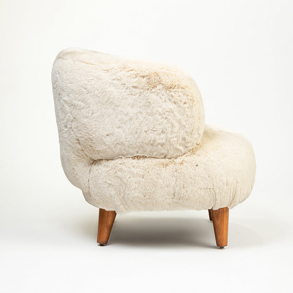 Sherpa Lounge Chair Cream
