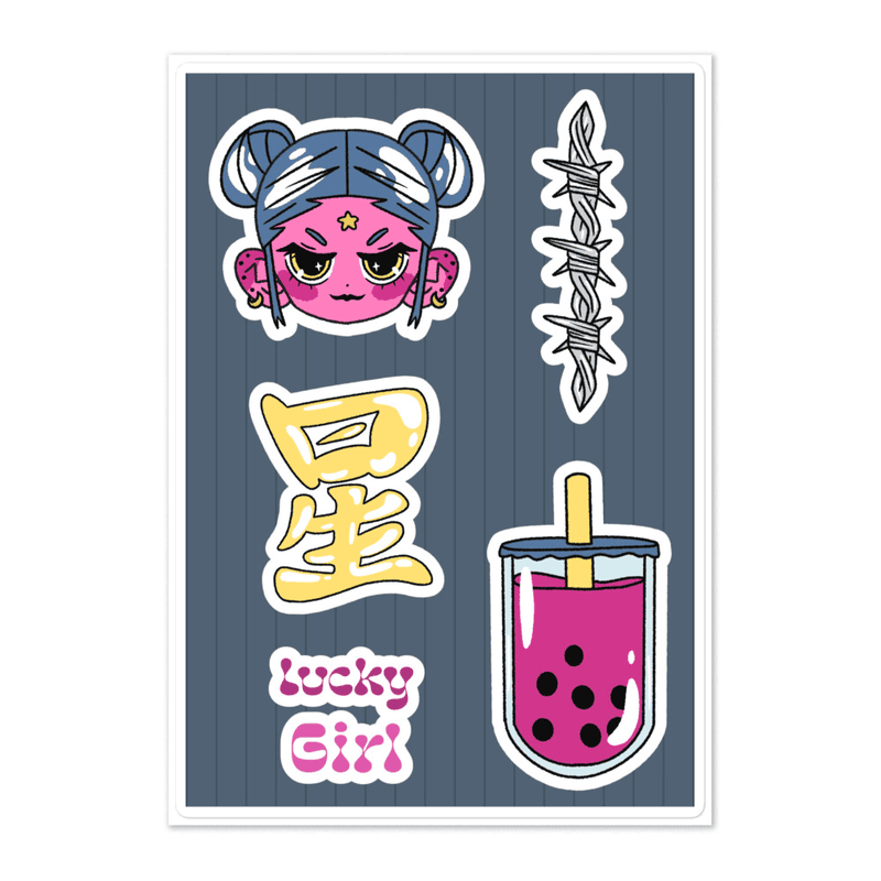 Lucky Girl Sticker Sheet
