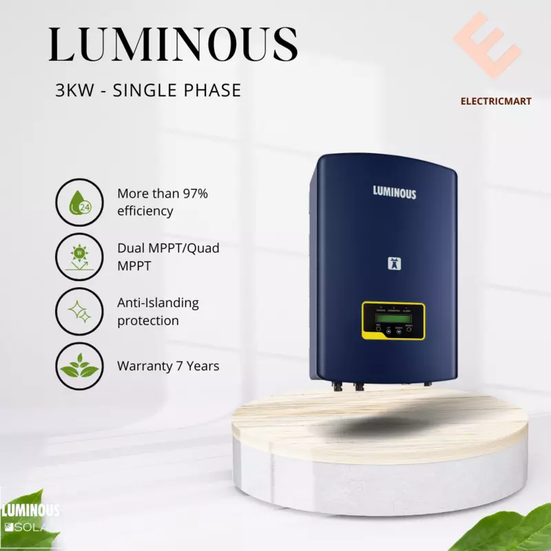 3 KW ONGRID SOLAR INVERTER - LUMINOUS