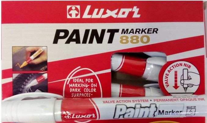 LUXOR PAINT MARKER 880 WHITE