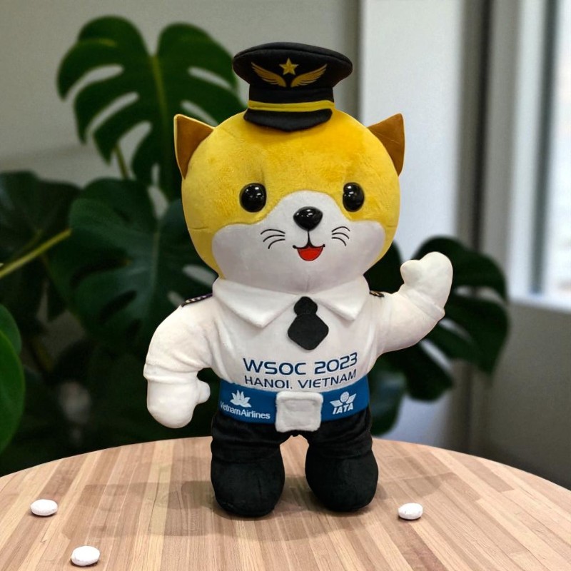 Linh Vật Mèo ATB (Vietnam Airlines) (HÀNG MẪU KHÔNG BÁN) Linh Vật Mèo ATB (Vietnam Airlines) (HÀNG MẪU KHÔNG BÁN)