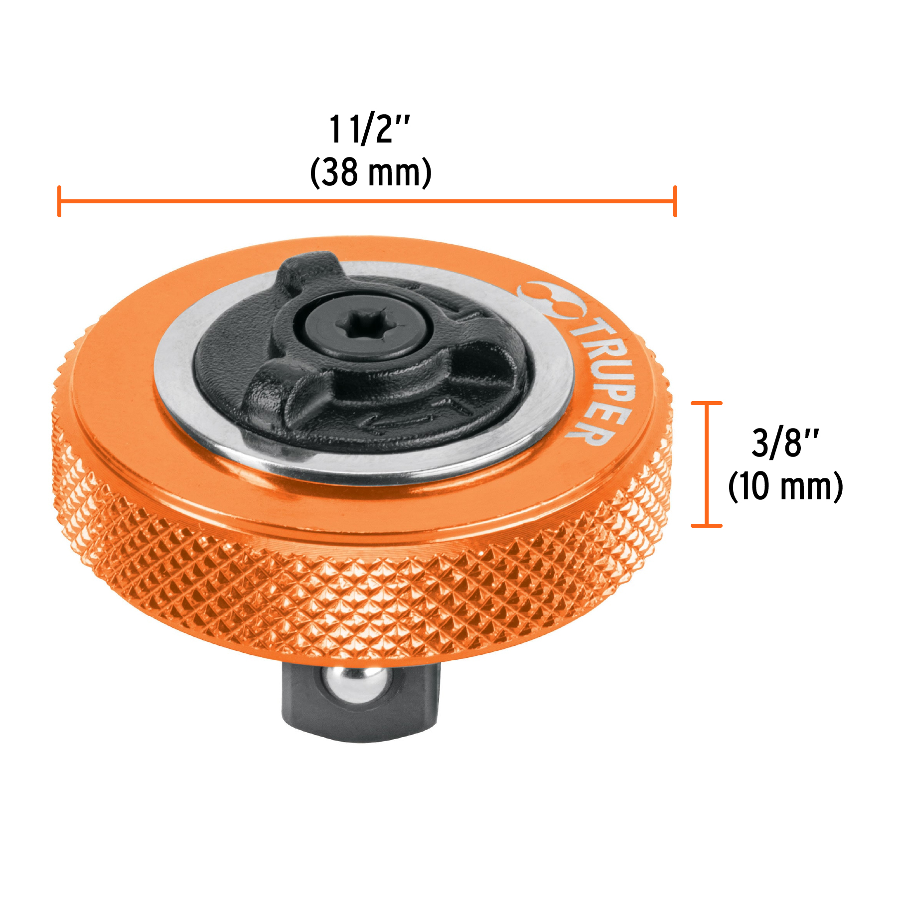 Matraca cuadro 3/8' tipo perilla - M-3849-P / 13652