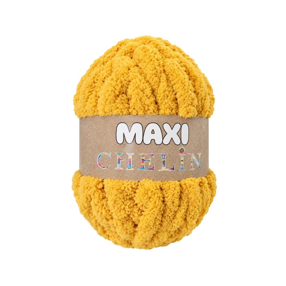Lana Maxi Chelín Mostaza M005 Paquete x 2 Ovillos x 250G