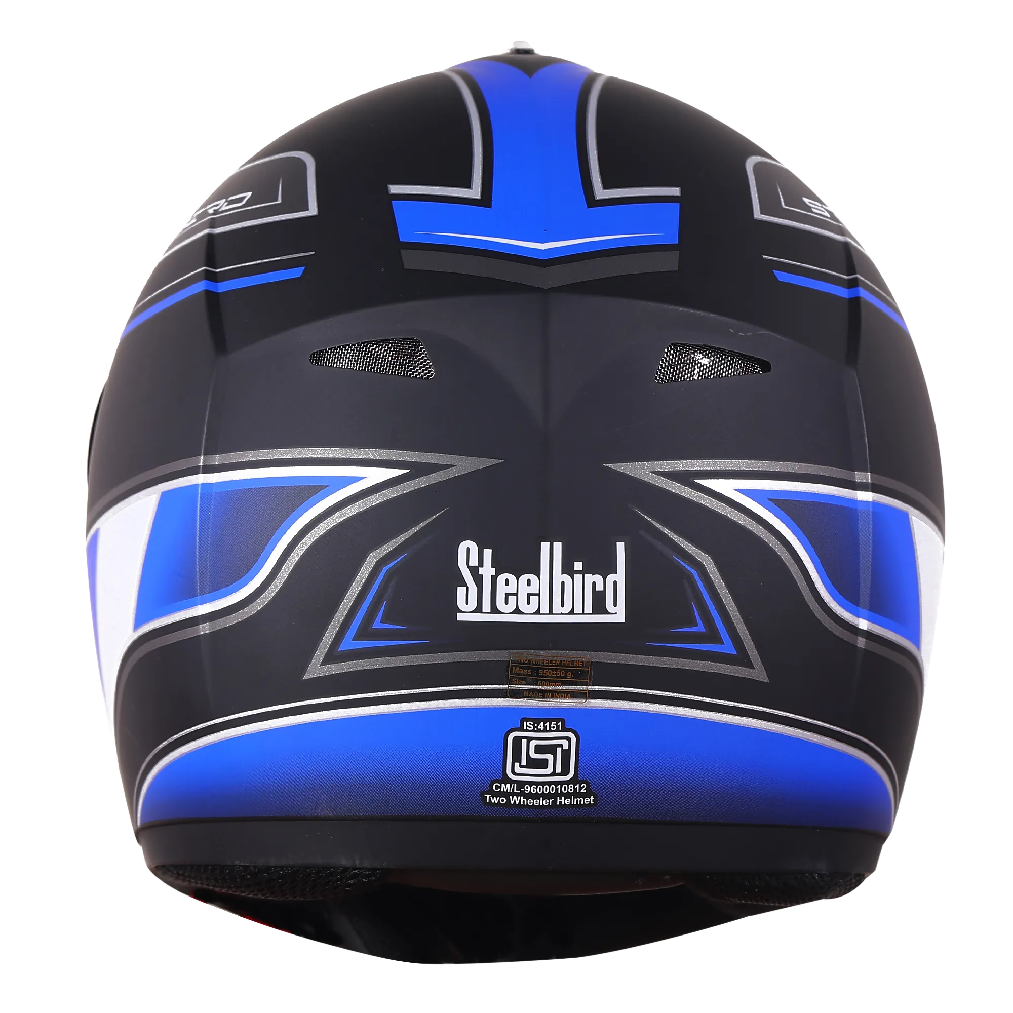 STEELBIRD M 16 ACTIVATE MAT BLACK BLUE 600MM STEELBIRD M 16 ACTIVATE MAT BLACK BLUE 600MM
