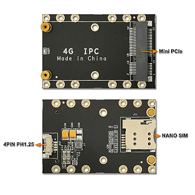 4G LTE Mini PCIe to 4PIN PH1.25 USB Adapter with SIM Slot – USB 2.0 Connector for LTE Modules like Quectel EC25, Ideal for IoT, M2M, Raspberry Pi
