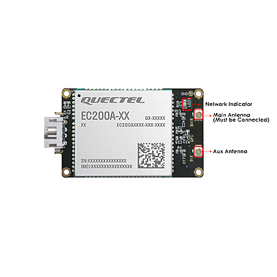 4G LTE USB Dongle with EC200A LCC Modem, SIM Slot, USB-A or 4PIN PH2.0 Connector for Windows/Linux/Android