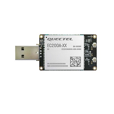 4G LTE USB Dongle with EC200A LCC Modem, SIM Slot, USB-A or 4PIN PH2.0 Connector for Windows/Linux/Android