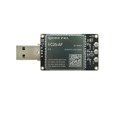 4G LTE USB Dongle with Quectel EC25 Series LCC Modem, SIM Slot, GPS, USB-A or 4PIN PH2.0 for IoT and M2M Applications