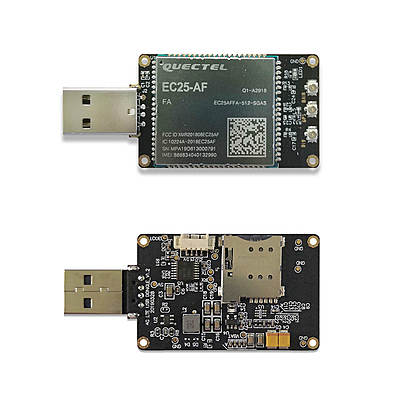 4G LTE USB Dongle with Quectel EC25 Series LCC Modem, SIM Slot, GPS, USB-A or 4PIN PH2.0 for IoT and M2M Applications