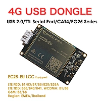 4G LTE USB Dongle with Quectel EC25 Series LCC Modem, SIM Slot, GPS, USB-A or 4PIN PH2.0 for IoT and M2M Applications