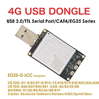 4G LTE USB Dongle with Quectel EG25-G LCC Modem, SIM Slot, GPS, USB-A or 4PIN PH2.0 for Global LTE Networks