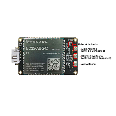 4G LTE USB Dongle with Quectel EC25 Series LCC Modem, SIM Slot, GPS, USB-A or 4PIN PH2.0 for IoT and M2M Applications