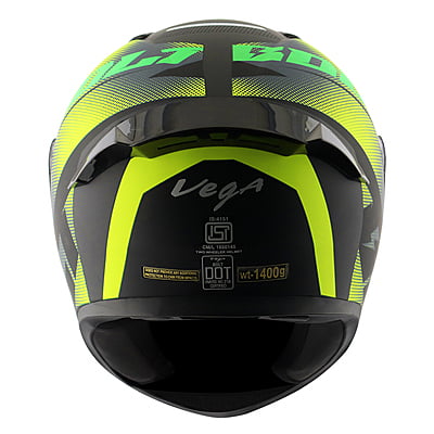 VEGA BOLT MACHO DULL BLACK NEON YELLOW M/V (L)