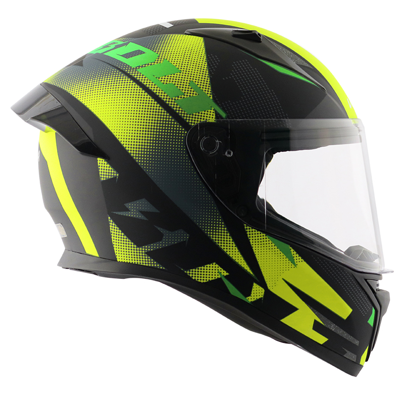 VEGA BOLT MACHO DULL BLACK NEON YELLOW M/V (L)