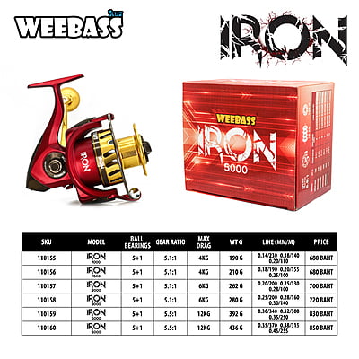 WEEBASS รอก - รุ่น IRON 6000 WEEBASS รอก - รุ่น IRON 6000
